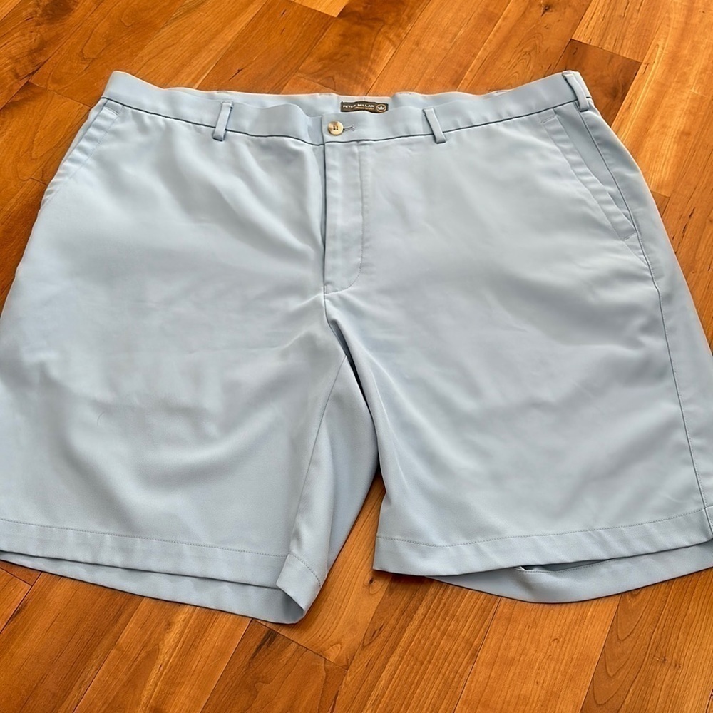 Peter Millar Crown Sport Performance Salem Shorts blue pastel size 40